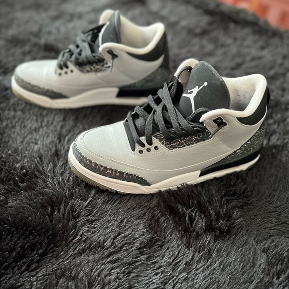 Men’s retro Jordan 3’s Wolf Grey size 8.5 - Picture 5 of 7